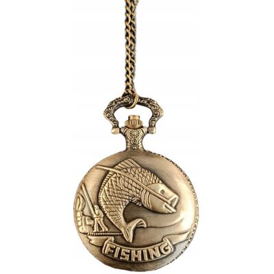 inna (Inny) Kieszonkowy zegarek wędkarski Fishing, busola dla wędkarza - styl retro inna (Inny) Kieszonkowy zegarek wędkarski Fishing, busola dla wędkarza - styl retro