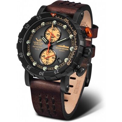 Męskie Vostok Europe SSN 571 Nuclear Submarine Chrono VK61-571C611 - zegarek męski Męskie Vostok Europe SSN 571 Nuclear Submarine Chrono VK61-571C611 - zegarek męski
