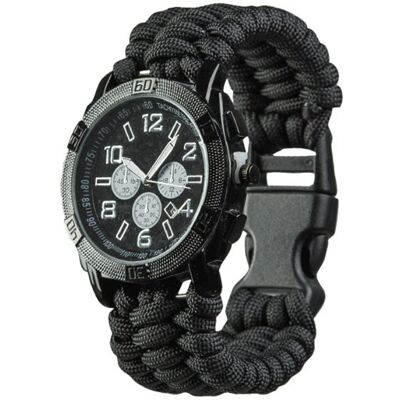 Mil-Tec Zegarek M Army UHR Paracord Czarny Mil-Tec Zegarek M Army UHR Paracord Czarny
