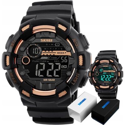 MOCNY WODOODPORNY ZEGAREK MĘSKI SKMEI S-SHOCK LED NOWY MODEL WOJSKOWY MOCNY WODOODPORNY ZEGAREK MĘSKI SKMEI S-SHOCK LED NOWY MODEL WOJSKOWY