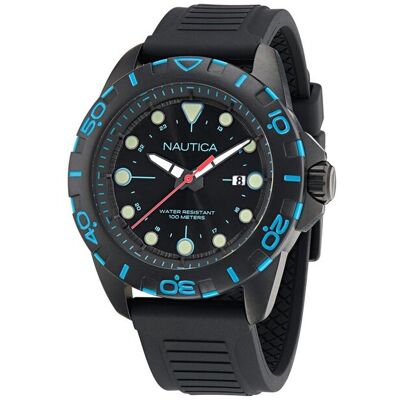 Nautica Zegarek Męskie Czarny Napnrs404 Nautica Zegarek Męskie Czarny Napnrs404