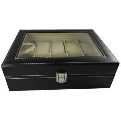Inny producent Organizer etui pudełko na zegarki do zegarków 10 szt szkatułka Inny producent Organizer etui pudełko na zegarki do zegarków 10 szt szkatułka