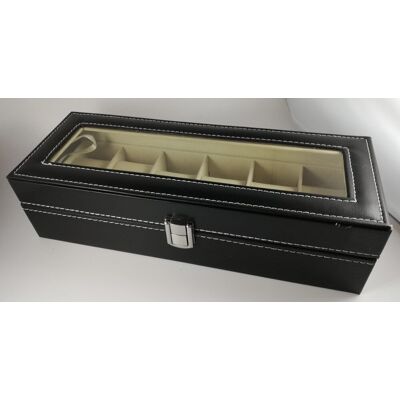 Inny producent Organizer etui pudełko na zegarki do zegarków 6 szt szkatułka Inny producent Organizer etui pudełko na zegarki do zegarków 6 szt szkatułka
