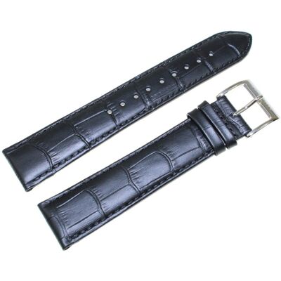 Pasek do zegarka Atlantic 22 mm czarny XL Pasek do zegarka Atlantic 22 mm czarny XL