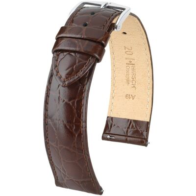 Skórzany Wodoodporny Pasek Do Zegarka 20 Mm Hirsch Crocograin 12322810-2-20 Skórzany Wodoodporny Pasek Do Zegarka 20 Mm Hirsch Crocograin 12322810-2-20