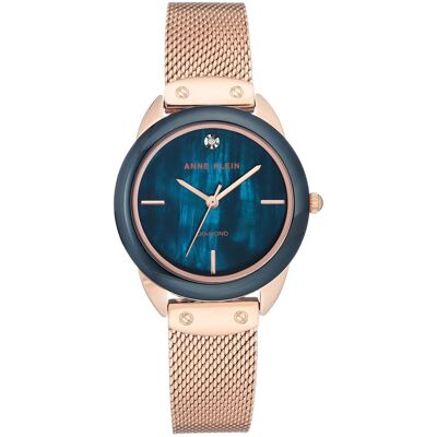 Zegarek Anne Klein AK/3258NVRG Diamond Ceramic Rose and Navy Blue Zegarek Anne Klein AK/3258NVRG Diamond Ceramic Rose and Navy Blue