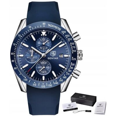Inny producent Zegarek Benyar Męski Klasyczny Chronograf+Pudełko Inny producent Zegarek Benyar Męski Klasyczny Chronograf+Pudełko