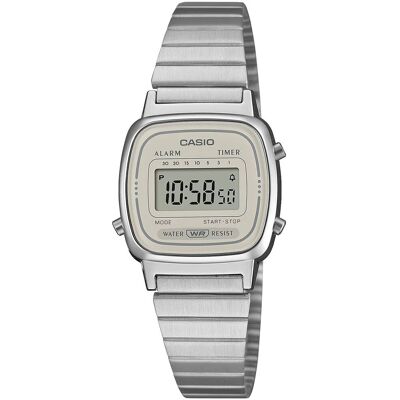 Zegarek Casio Vintage LA670WEA-8AEF srebrny Zegarek Casio Vintage LA670WEA-8AEF srebrny
