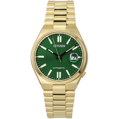 Zegarek Citizen Tsuyosa Gold Tone Stainless Steel Green Dial Automatic Nj0152-51x Men'S Watch Zegarek Citizen Tsuyosa Gold Tone Stainless Steel Green Dial Automatic Nj0152-51x Men'S Watch
