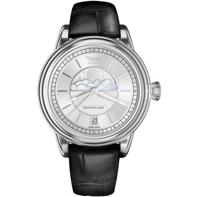 Zegarek Damski Aviator V.1.33.0.250.4BM czarny Zegarek Damski Aviator V.1.33.0.250.4BM czarny