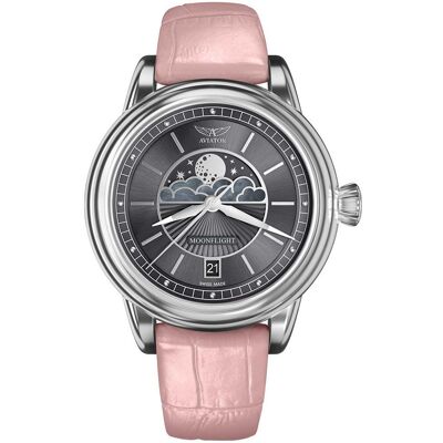 Zegarek Damski Aviator V.1.33.0.254.4.PM różowy Zegarek Damski Aviator V.1.33.0.254.4.PM różowy
