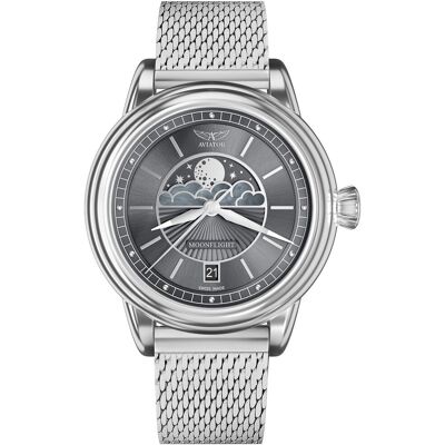 Zegarek Damski Aviator V.1.33.0.254.5 srebrny Zegarek Damski Aviator V.1.33.0.254.5 srebrny