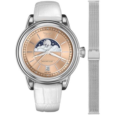 Zegarek Damski Aviator V.1.33.0.259.4.WM-SET srebrny Zegarek Damski Aviator V.1.33.0.259.4.WM-SET srebrny