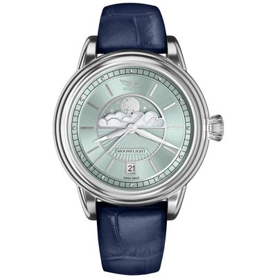 Zegarek Damski Aviator V.1.33.0.261.4.BLM niebieski Zegarek Damski Aviator V.1.33.0.261.4.BLM niebieski