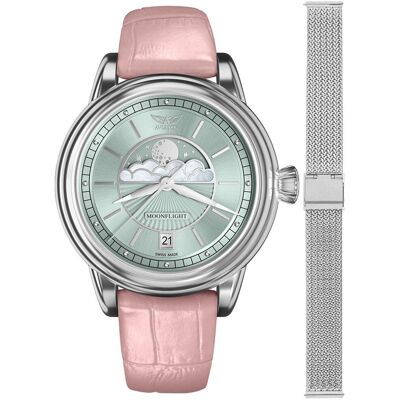 Zegarek Damski Aviator V.1.33.0.261.4.PM-SET srebrny Zegarek Damski Aviator V.1.33.0.261.4.PM-SET srebrny