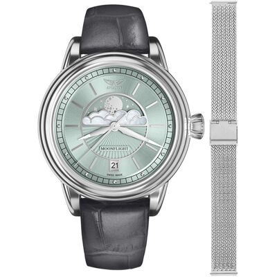 Zegarek Damski Aviator V.1.33.0.261.4GM-SET srebrny Zegarek Damski Aviator V.1.33.0.261.4GM-SET srebrny