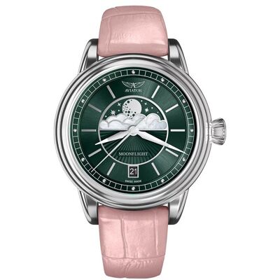 Zegarek Damski Aviator V.1.33.0.262.4PM różowy Zegarek Damski Aviator V.1.33.0.262.4PM różowy