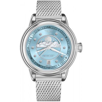 Zegarek Damski Aviator V.1.33.0.359.5 srebrny Zegarek Damski Aviator V.1.33.0.359.5 srebrny