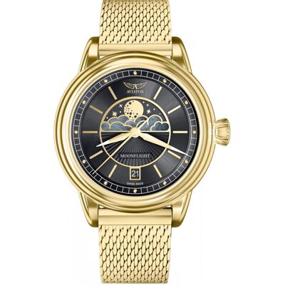 Zegarek Damski Aviator V.1.33.1.344.5 złoty Zegarek Damski Aviator V.1.33.1.344.5 złoty