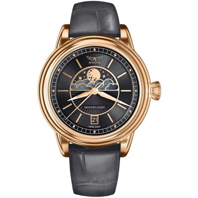 Zegarek Damski Aviator V.1.33.2.253.4GM szary Zegarek Damski Aviator V.1.33.2.253.4GM szary