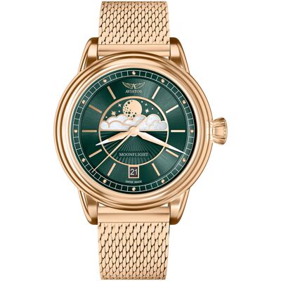 Zegarek Damski Aviator V.1.33.2.263.5 różowe złoto Zegarek Damski Aviator V.1.33.2.263.5 różowe złoto