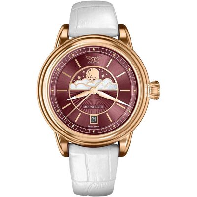 Zegarek Damski Aviator V.1.33.2.265.4WM biały Zegarek Damski Aviator V.1.33.2.265.4WM biały
