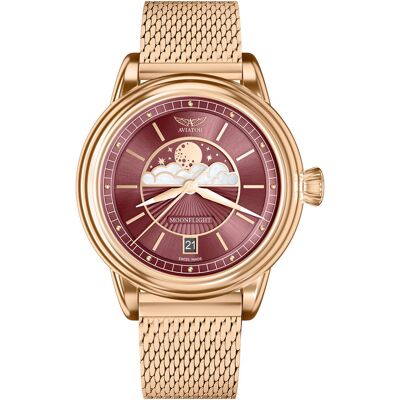 Zegarek Damski Aviator V.1.33.2.265.5 różowe złoto Zegarek Damski Aviator V.1.33.2.265.5 różowe złoto