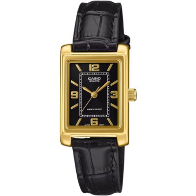 Zegarek Damski Casio LTP-1234PGL-1AEF czarny Zegarek Damski Casio LTP-1234PGL-1AEF czarny