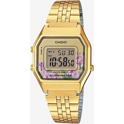 Zegarek Damski CASIO VINTAGE LADY GOLD FLOWERS Zegarek Damski CASIO VINTAGE LADY GOLD FLOWERS