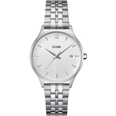 Zegarek damski CLUSE Minuit Date srebrny CW14303 Zegarek damski CLUSE Minuit Date srebrny CW14303