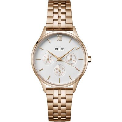 Zegarek damski CLUSE Minuit Multifunction różowo-złoty CW10702 Zegarek damski CLUSE Minuit Multifunction różowo-złoty CW10702