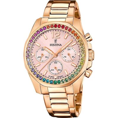 Zegarek Damski Festina F20639-4 różowe złoto Zegarek Damski Festina F20639-4 różowe złoto