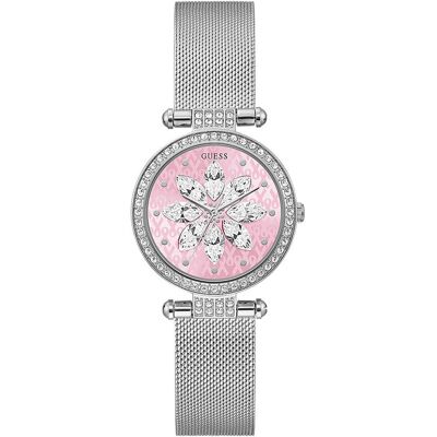 Zegarek Damski Guess GW0032L3 CYRKONIE srebrny Zegarek Damski Guess GW0032L3 CYRKONIE srebrny
