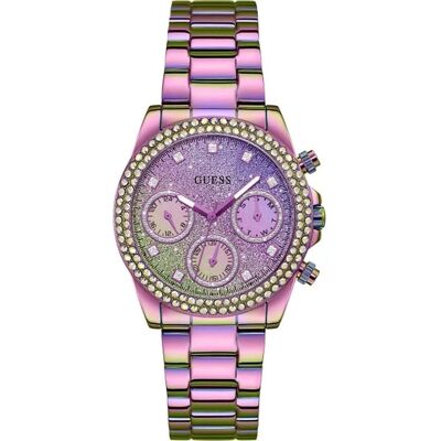 Zegarek Damski Guess GW0483L5 CYRKONIE fioletowy Zegarek Damski Guess GW0483L5 CYRKONIE fioletowy