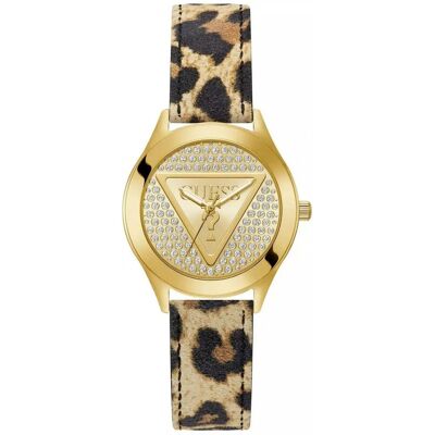Zegarek Damski Guess Gw0745L2 Cyrkonie Brązowy Zegarek Damski Guess Gw0745L2 Cyrkonie Brązowy