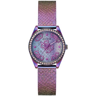 Zegarek Damski Guess GW0748L3 CYRKONIE fioletowy Zegarek Damski Guess GW0748L3 CYRKONIE fioletowy