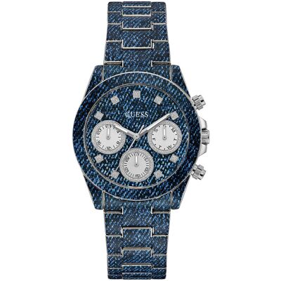 Zegarek Damski Guess GW0750L1 CYRKONIE niebieski Zegarek Damski Guess GW0750L1 CYRKONIE niebieski