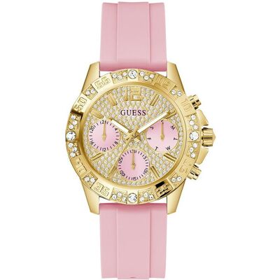 Zegarek Damski Guess GW0772L6 CYRKONIE różowy Zegarek Damski Guess GW0772L6 CYRKONIE różowy