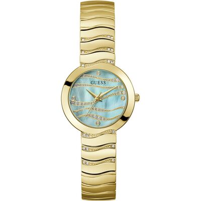 Zegarek Damski Guess Gw0871L2 Cyrkonie Złoty Zegarek Damski Guess Gw0871L2 Cyrkonie Złoty