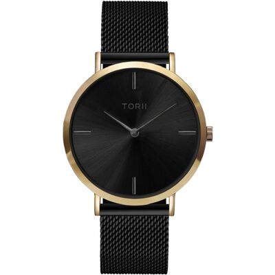 Zegarek damski męski TORII G38BM.BB czarny fashion klasyczny Zegarek damski męski TORII G38BM.BB czarny fashion klasyczny