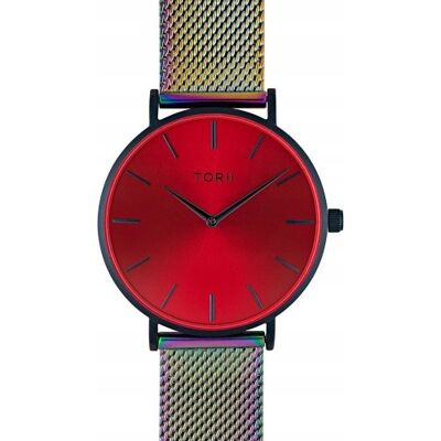 Zegarek damski męski TORII N38MM.TN czerwony fashion klasyczny Zegarek damski męski TORII N38MM.TN czerwony fashion klasyczny