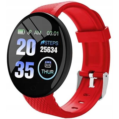 Inny producent Zegarek damski / MK-Tech / SMARTWATCH / krokomierz / pulsometr / czerwony Inny producent Zegarek damski / MK-Tech / SMARTWATCH / krokomierz / pulsometr / czerwony