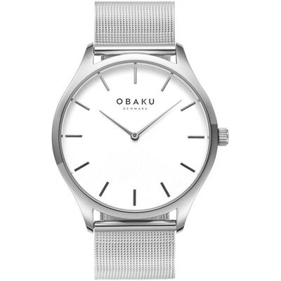 Zegarek Damski Obaku Denmark V260lxcimc Srebrny Zegarek Damski Obaku Denmark V260lxcimc Srebrny