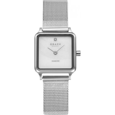 Zegarek Damski Obaku Denmark V301lxcwmc Srebrny Zegarek Damski Obaku Denmark V301lxcwmc Srebrny