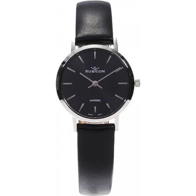 Zegarek Damski Rubicon Rbn070 Czarny Zegarek Damski Rubicon Rbn070 Czarny