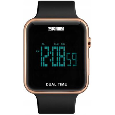 Zegarek damski / SKMEI / elektroniczny / data / alarm / LED / czarny Zegarek damski / SKMEI / elektroniczny / data / alarm / LED / czarny