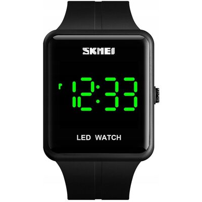 Zegarek damski / SKMEI / pasek / datownik / LED / czarny Zegarek damski / SKMEI / pasek / datownik / LED / czarny