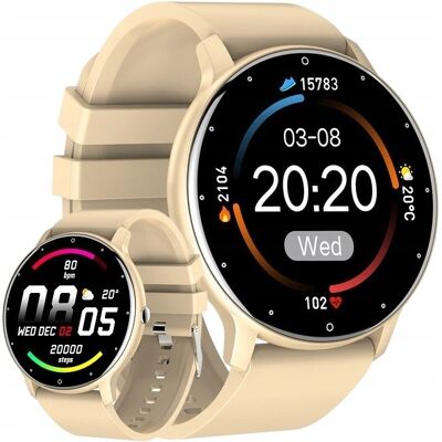 Gravity ZEGAREK DAMSKI SMARTWATCH SEN PULS SMS + GRAWER beżowy na pasku Gravity ZEGAREK DAMSKI SMARTWATCH SEN PULS SMS + GRAWER beżowy na pasku