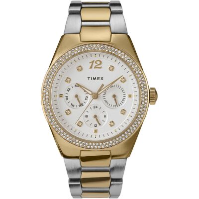Zegarek Damski Timex TW2V80300 CYRKONIE srebrny Zegarek Damski Timex TW2V80300 CYRKONIE srebrny