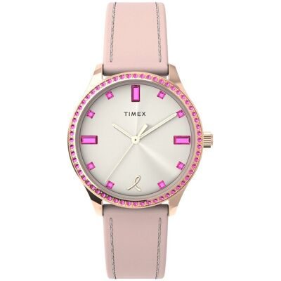 Zegarek Damski Timex TW2V95700 CYRKONIE różowy Zegarek Damski Timex TW2V95700 CYRKONIE różowy